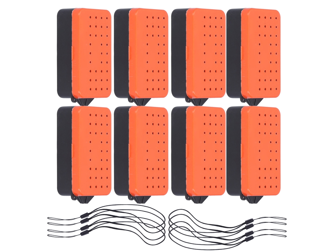Caixa de Iscas de Pesca Portátil 8pcs