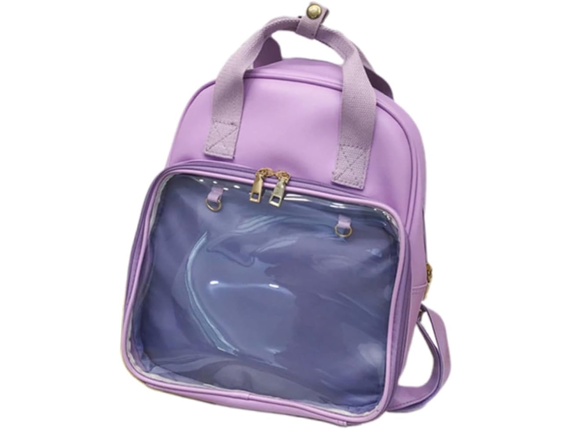 Mochila Escolar Em Pvc Em Cores Vibrantes Para Meninas E Mulheres, Prática E Estilosa Para Viagens.