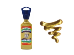 Dimens. Relevo 3D Metallic 35Ml Dourado Solar 598 Acrilex 