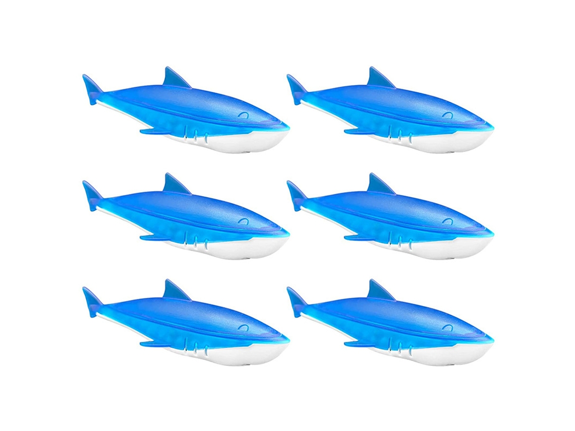 Limpador De Umidificador Tubarão E Peixe, Desmineralizador Flutuante Tubarão E Peixe Compatível Com Todos Os Umidificadores E Aquários( Pacote Com 6)