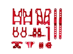 Feiyue Fy03 06 Wltoys 12427 12428 Kit de Acessórios Completos para Atualização de Vendedor do Deserto 1/12 Peças de Carro Rc Vermelho MDUG