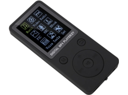 Reprodutor de MP3/MP4 de 32 GB, tela de 1/8 de polegada, reprodutor de música portátil de 32 GB, áudio HiFi sem perdas de 1,8 polegadas com entrada para fone de ouvido (preto)