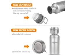 Garrafa De Água De Titânio 600ml Para Camping E Hiking