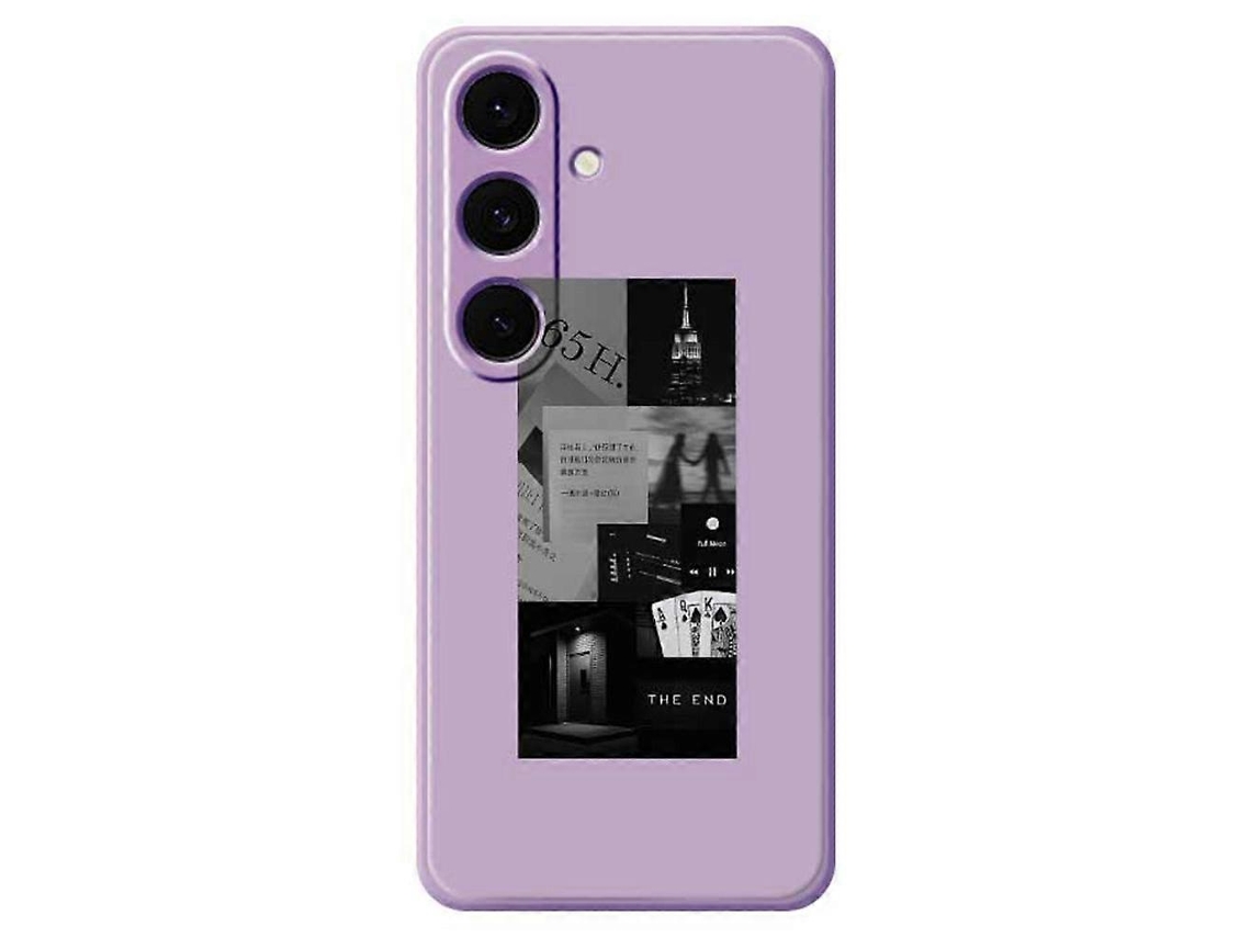 Capa Tpu Para Samsung Galaxy S25, Roxa, Elysve
