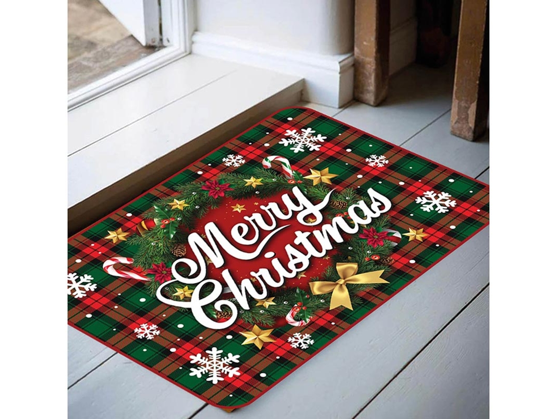 Feliz Natal Capacho de Natal 60x40 cm