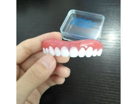 1 Peça Silicone Homens Mulheres Sorriso Perfeito Pasta Dentária Instantânea Dentes Flexíveis Acevivi