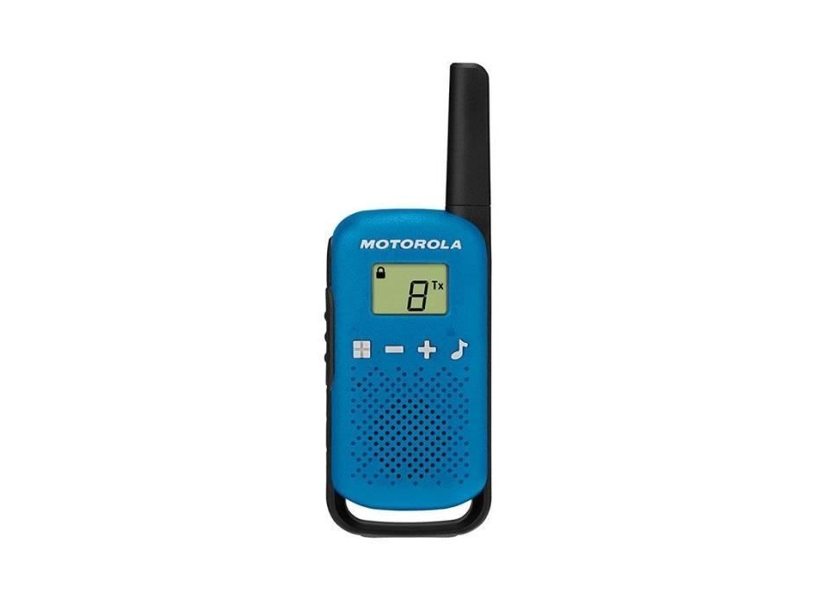 Motorola Walkie Talkie 2 Unidades Azul Alcance 8 Km Viva Voz Potência 500 Mw Brilvibera