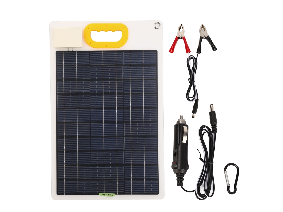 Laxiscreed Painel Solar Monocristalino 30w, Portátil E 4 Em 1, Ideal Para Energia Solar Eficiente