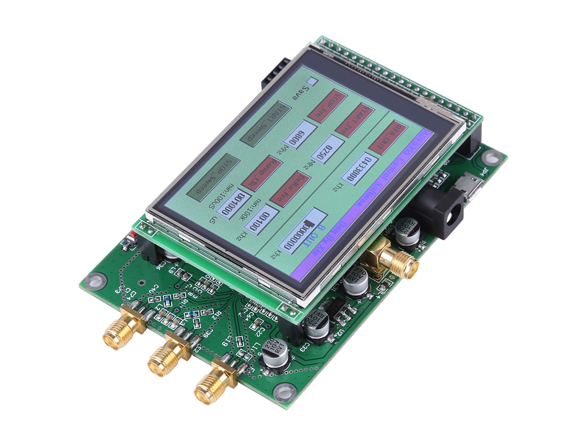 Laxiscreed Módulo Tela Touch Adf5355 Gerador De Sinal Rf Frequência Microondas