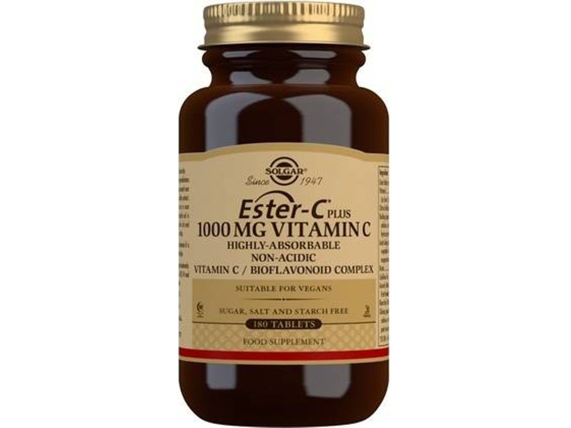 Suplemento Alimentar SOLGAR Ester C Plus (180 comprimidos de 1000mg)