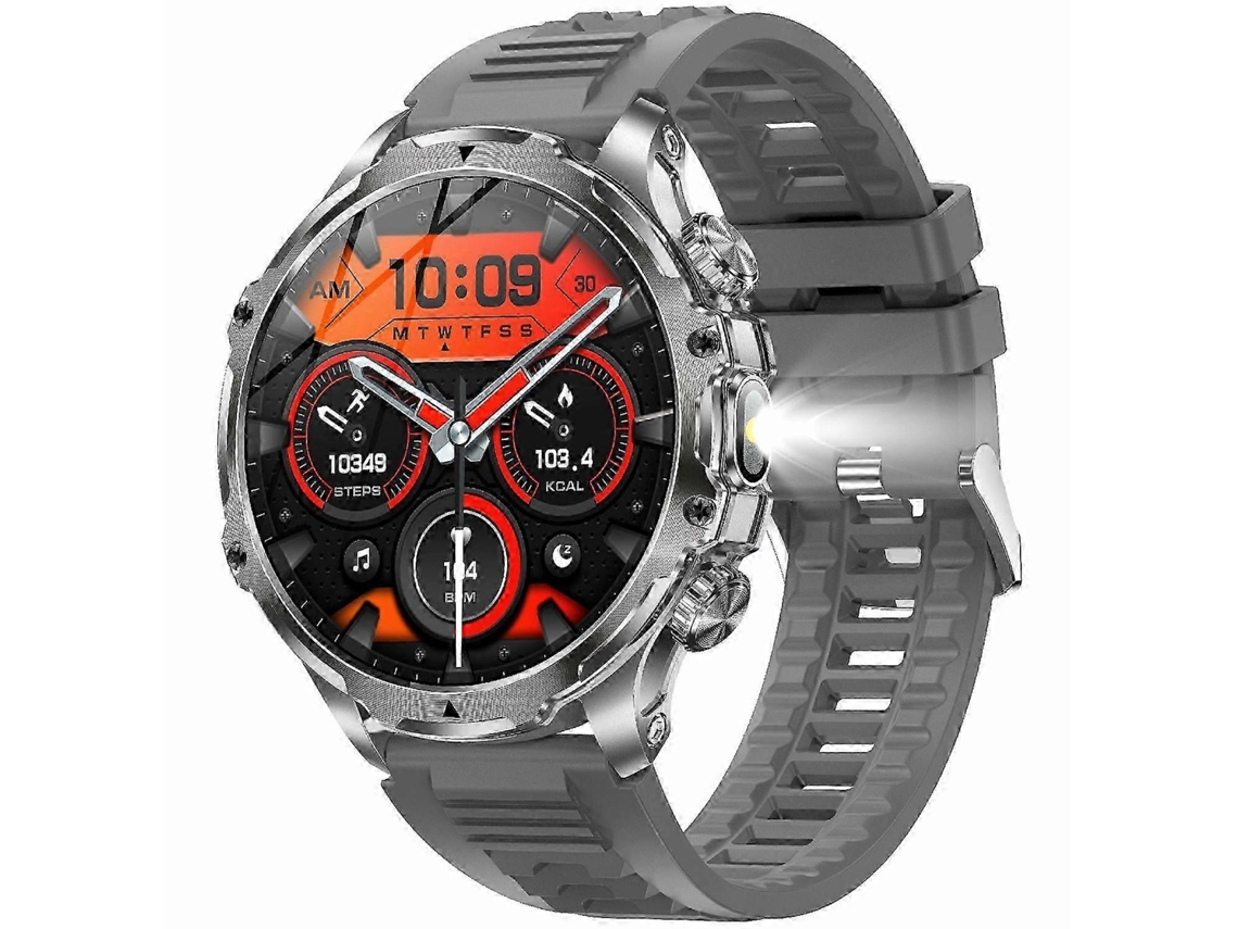 Relógio inteligente AK75 com pulseira de silicone, chamadas Bluetooth, frequência cardíaca, sono e monitoramento de saúde, relógio esportivo Ly Ebike