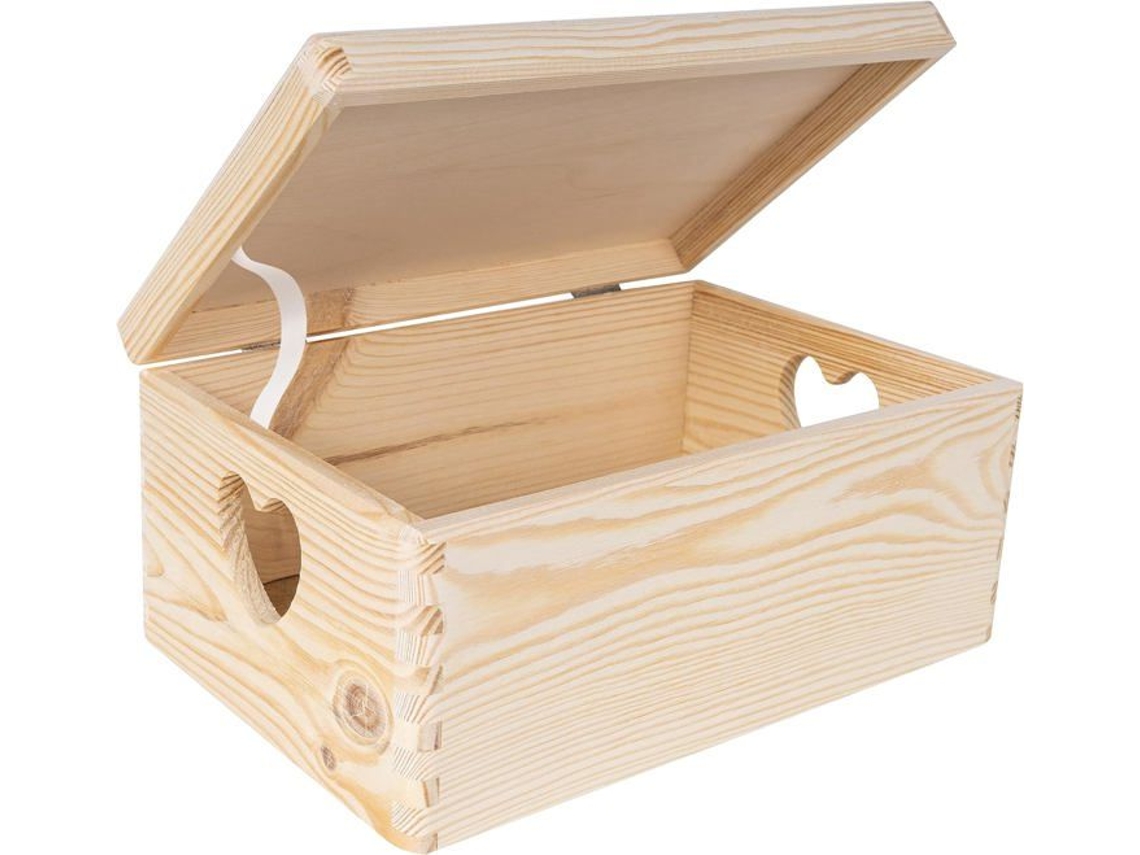 Caixa De Armazenamento De Madeira Decorativa Criativa 30x20x14cm - Caixa De Armazenamento De Madeira - Caixa De Armazenamento De Cozinha - Caixa De Ar