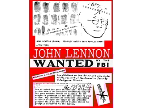 Livro JOHN LENNON Wanted by the FBI de Julien Kern (Inglês)