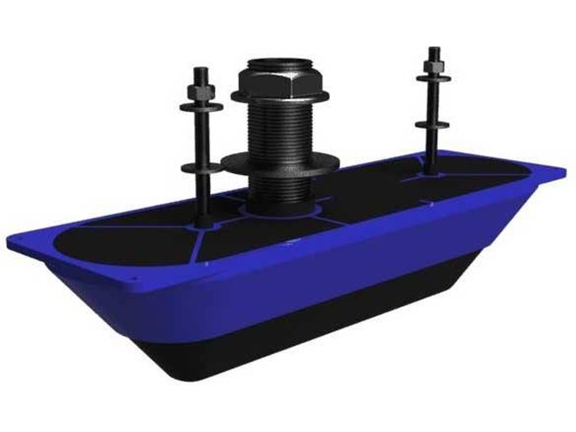 Transdutor LOWRANCE Structurescan 3D Passa-Casco Single Azul