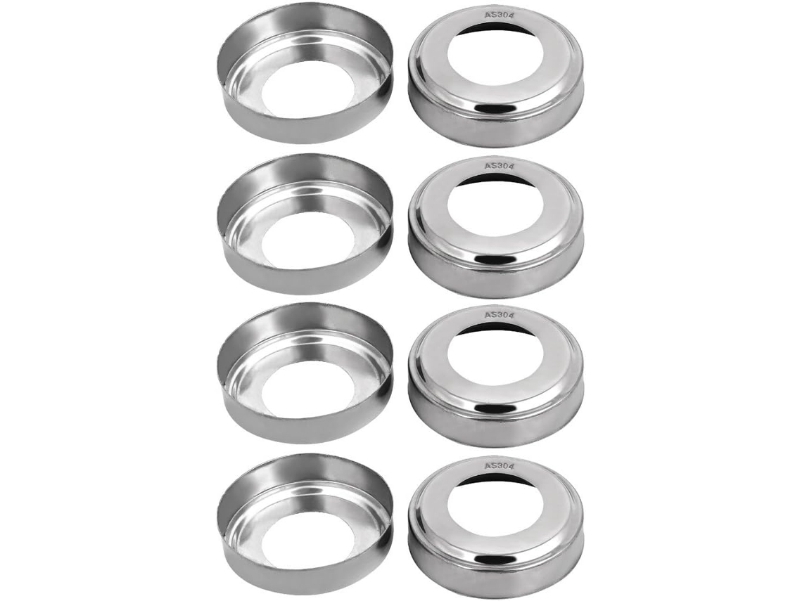 Conjunto de 8 Peças de Revestimento para Corrimão de Escada em Aço Inoxidável 304 com Diâmetro CHABERLU
