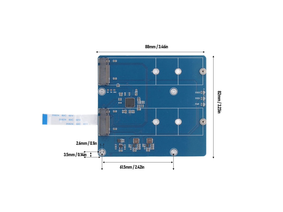 Laxiscreed Ssd Expansion Board Com Suporte Pcie M.2 E Nvme Para Desempenho Elevado