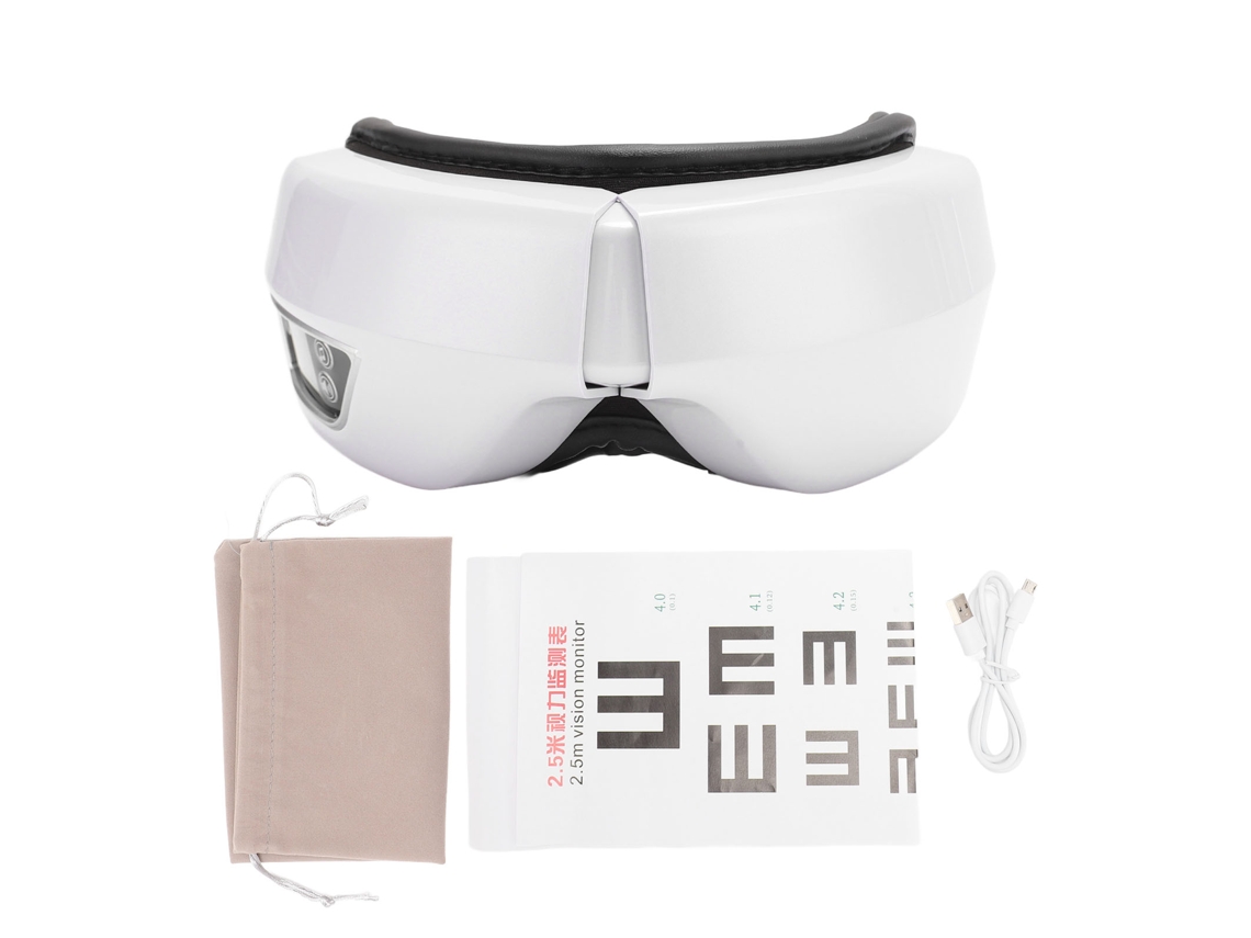 Massager De Olhos Recarregável Com Calor 38‑48℃ E Música Bluetooth Para Relaxamento E Cuidados Oculares