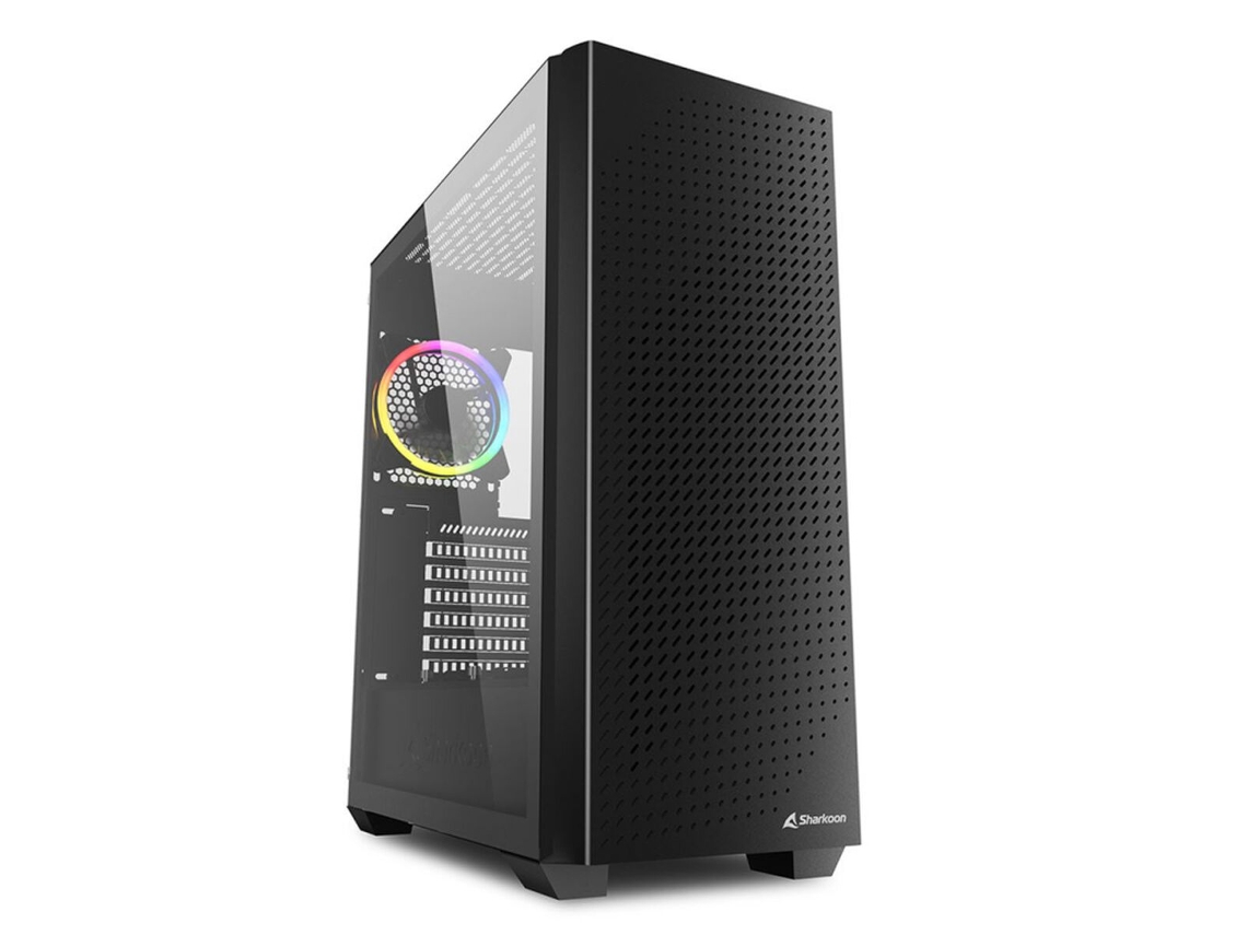 Caixa Semitorre Atx SHARKOON Vs9 Rgb Preto