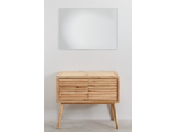 Conjunto De Móveis De Banheiro Em Madeira Deleyna Madera De Mindi Sklum