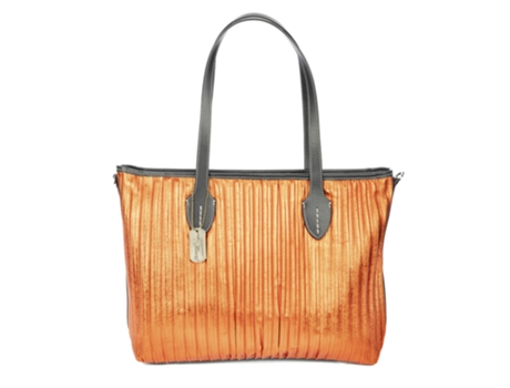 Saco De Ombro De Mulher Firenze Artegiani Baceno Autêntico Laminado Laranja (29.5)