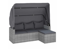 3-seater Garden Sofa, 3-seater Garden Sofas Vidaxl Cinzeto Rattan / Vime (n/a)