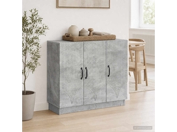 Vidaxl Buffet Cinzento Cimento 89 X 34,5 X 77 Cm Derivados De Madeira