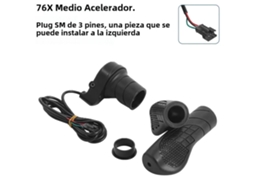 Acelerador De Manopla Direita Para Bicicleta Elétrica 36v 48v 72v Meia Torção Para Scooter Elétrica Com Conector Wp/smvayotoy