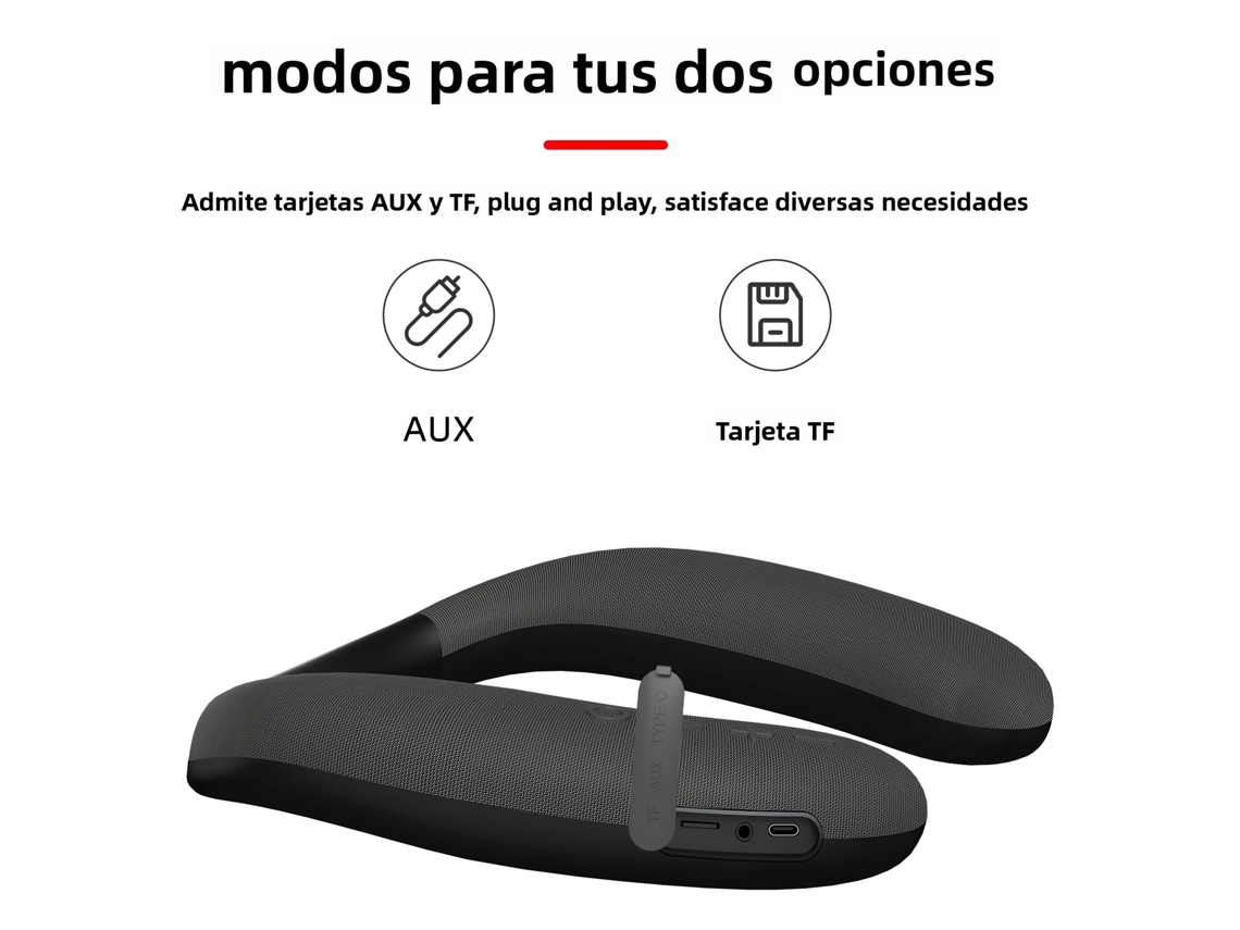Caixa de som MDUG com conectividade sem fio, subwoofer, USB