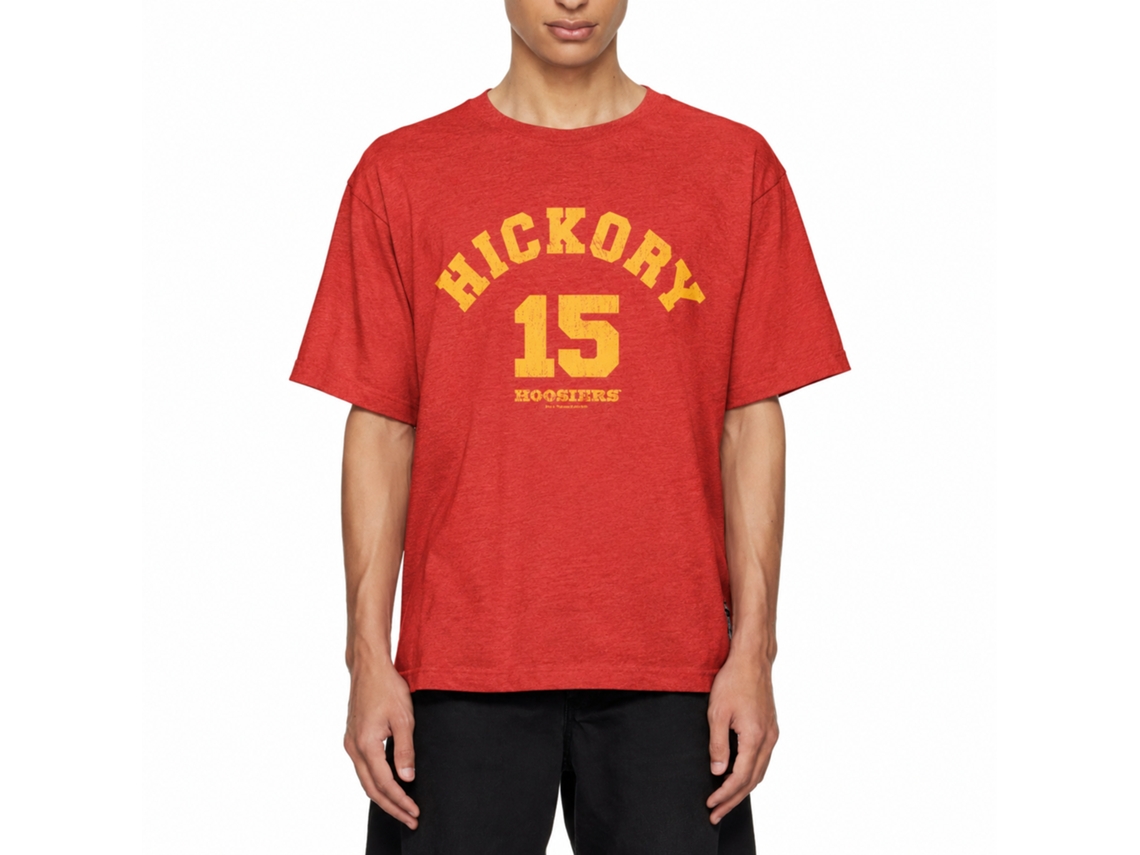 Rockinstone Hoosiers Movie Hickory 15 Heather Red Adult T-shirt Size:l