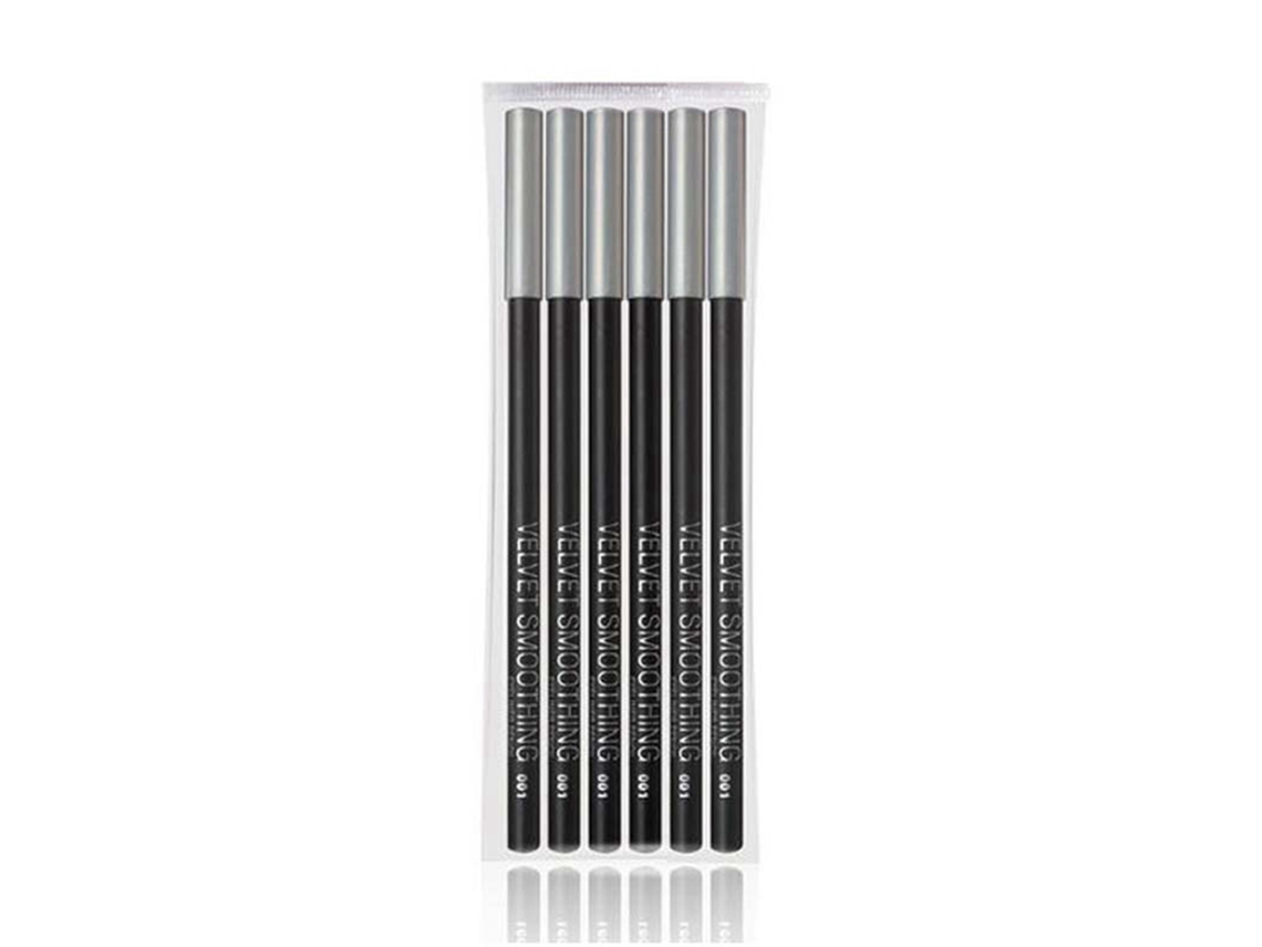 6pcs Lápis De Eyeliner À Prova D'água Para Maquiagem De Olhos - Textura Suave E Duradouro