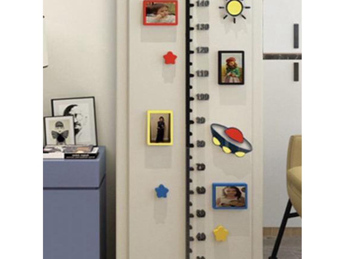 Primerox régua de Crescimento Infantil Acrílico Medidor Altura Parede Decoração para Crianças