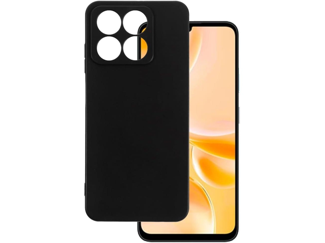 Capa Para Zte Blade A35 / A55 (4g) Capa De Silicone Tpu Preta Em Gel Gtrpesp Protetor De Tela De Vidro Temperado Movilearvayotoy