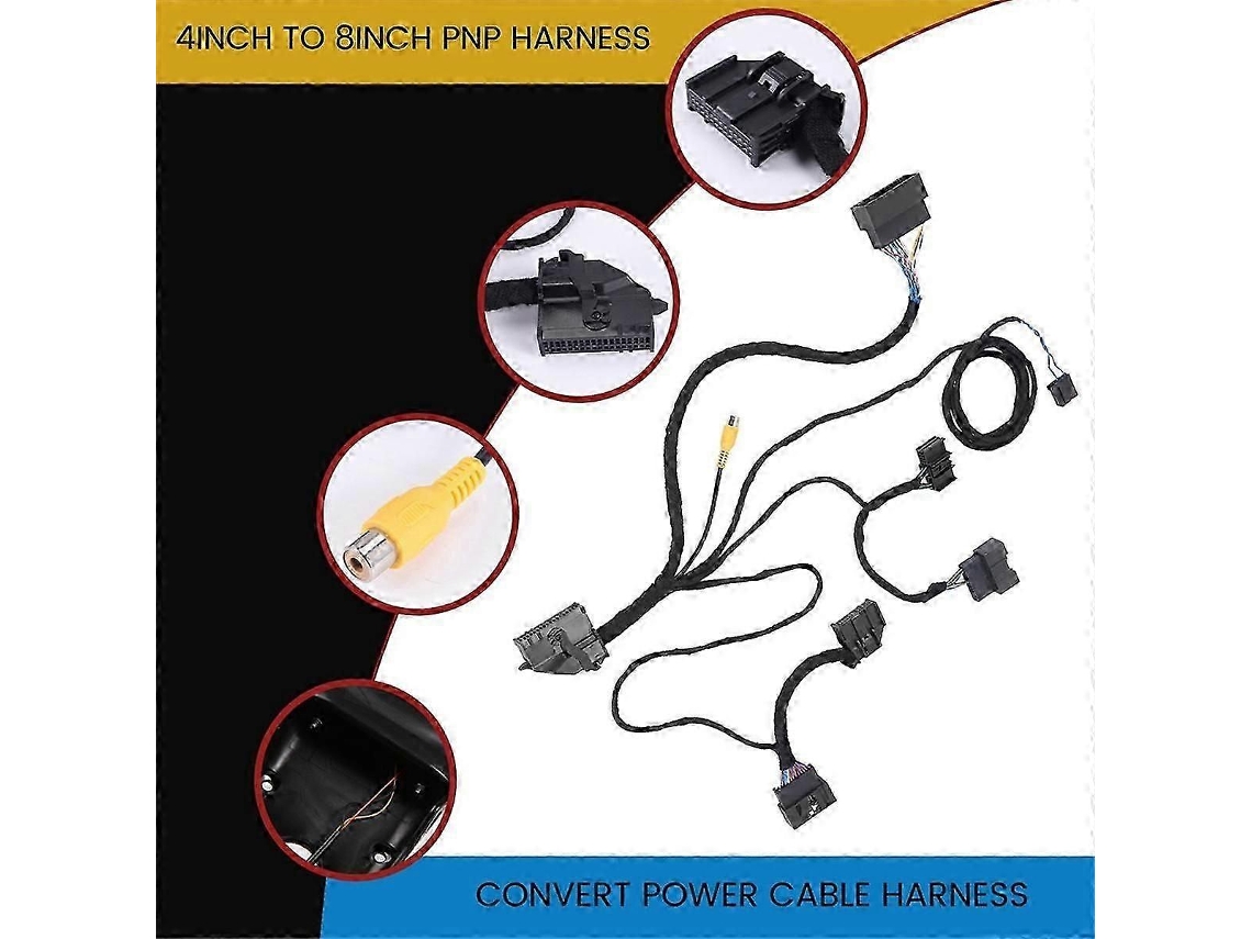 Para Edge 4 Polegadas A 8 Polegadas, Cabo De Conversão Pnp, Adaptador De Chicote Elétrico Hc3z-19a387-b/hu5z-19a387-a