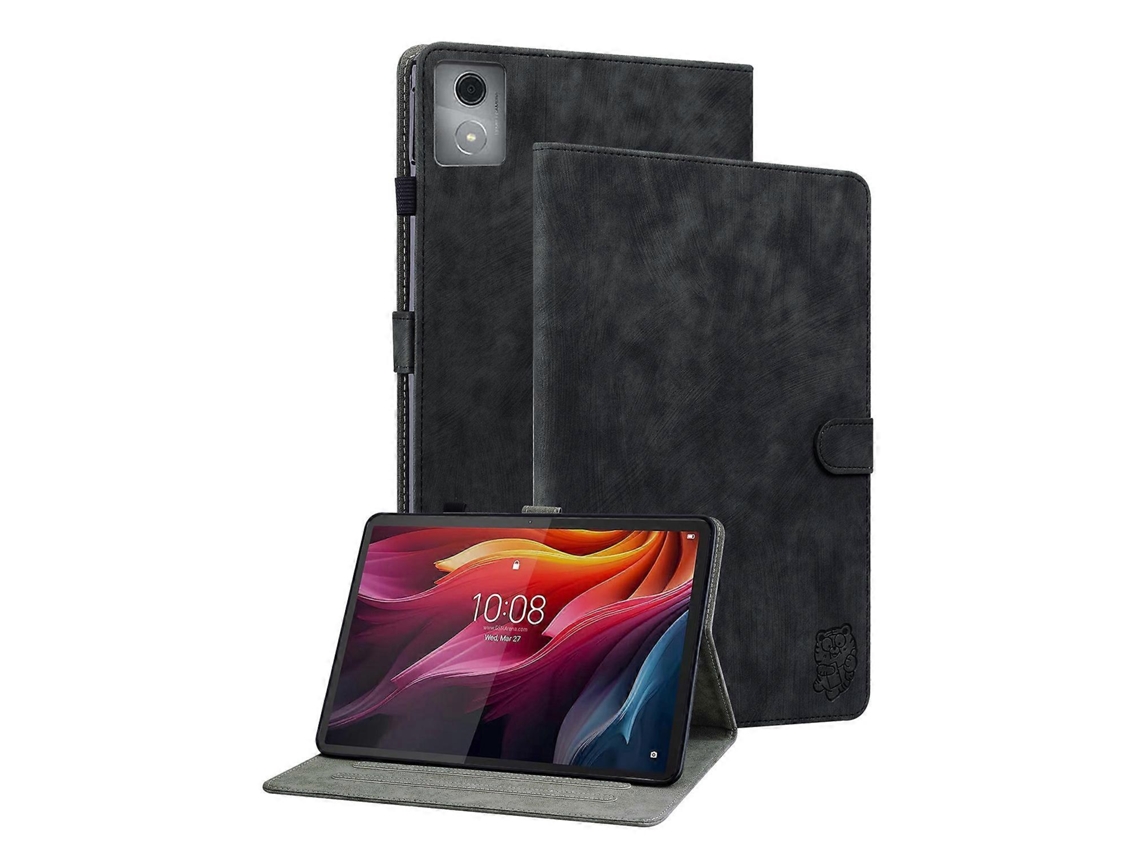 Capa De Couro Estampa De Tigre Para Tablet Lenovo Tab K11 Plus