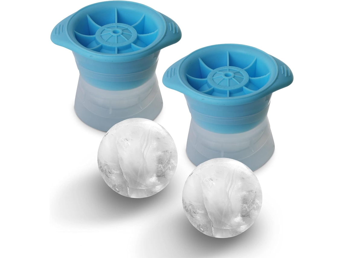 Conjunto De 2 Formas De Gelo Esféricas Grandes Para Cubos(cinza)