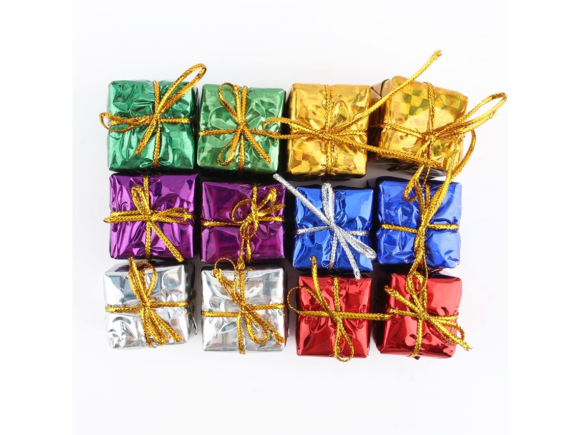 Pacote De Presente De Natal (12 Unidades, 2,5cm) Eoocoo