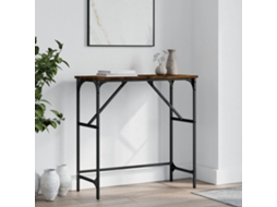 Vidaxl Mesa Consola 75x32x75 Cm Derivados De Madeira Carvalho Fumado