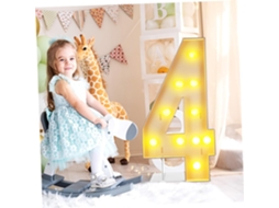 Letreiro Luminoso De Led Portátil, Alimentado Por Bateria, Ideal Para Decoração De Festas De Anivers Gokoco