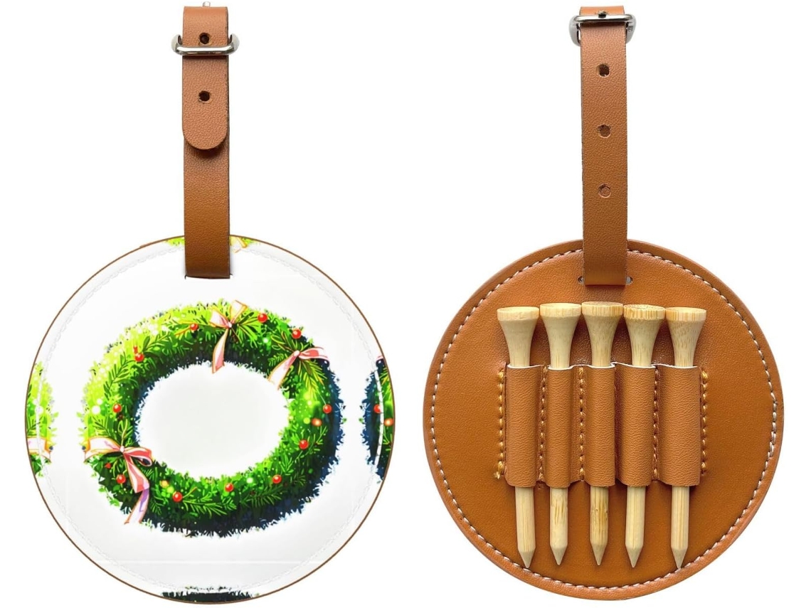Bolsa preta para Tees de Golfe em locais remotos, fácil de transportar, S/MARCA