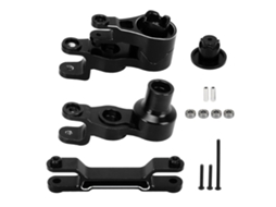 Mali conjunto de Direção Rc de Liga de Alumínio Cnc para Carro Rc Traxxas 1/5 Acessórios Leve e Compacto Preto