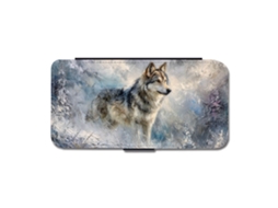 Capa Para Iphone 17 Com Estampa De Lobo Em Óleo