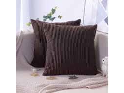 Conjunto De 2 Capas De Almofada De Veludo Capas De Almofada Decorativas Sofá Carro H