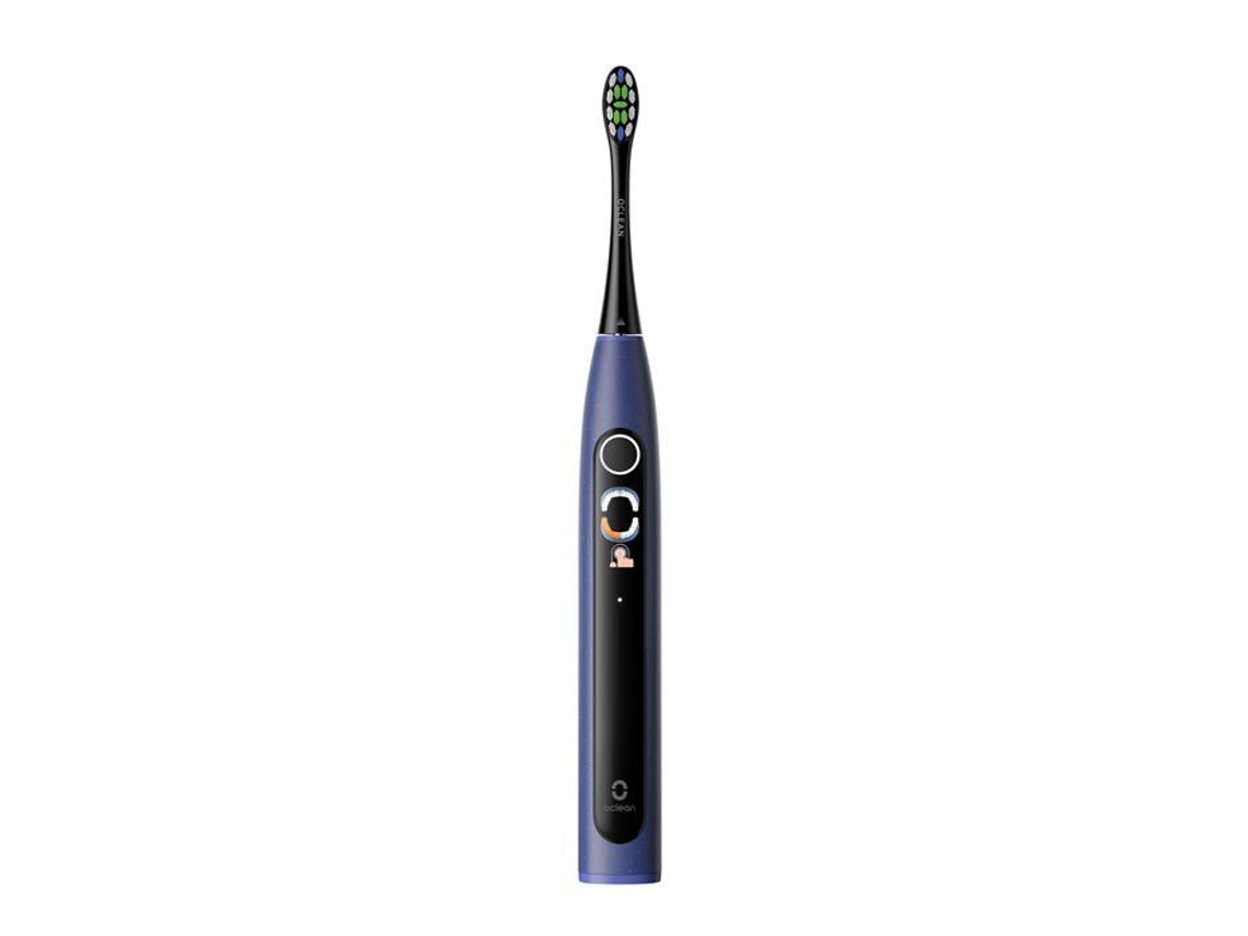 Conjunto De Escova De Dentes Elétrica Oclean X Lite Azul Escuro
