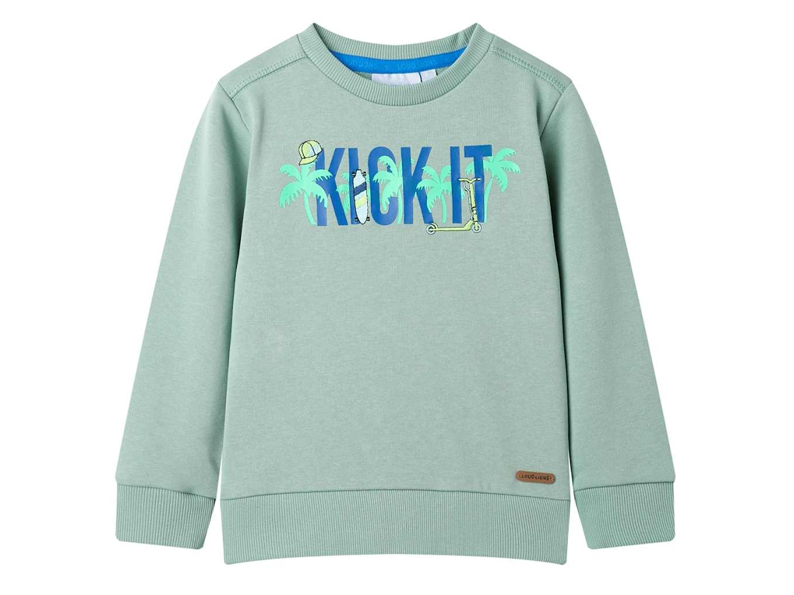 Sweatshirt Para Criança Cor Caqui-claro 140