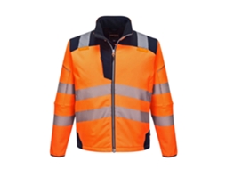 Softshell De Alta Visibilidade Pw3 - Vestuário Profissional Laranja E Preto / Gg