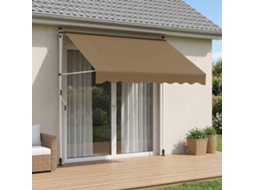 Vidaxl Toldo Retrátil Manual Bege 250 Cm