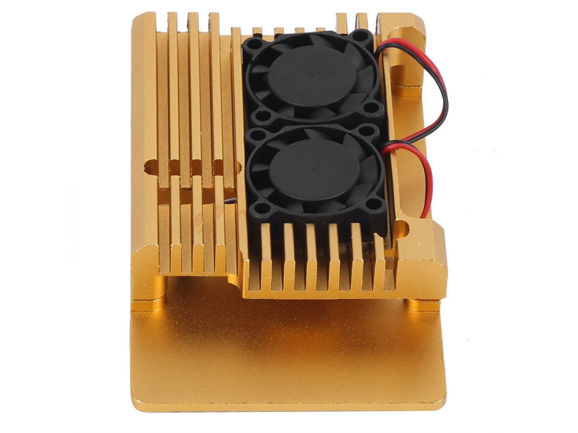 Estojo De Proteção Raspberry Pi3 Com Cooler Duplo