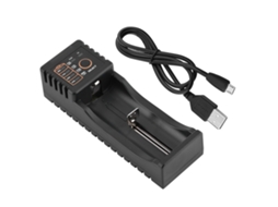 Carregador De Baterias Liitokala Lii-100 Mini Usb Para Nimh E Li-ion 1.2v/3.7v/3v/3.85v Com Proteção Inteligente