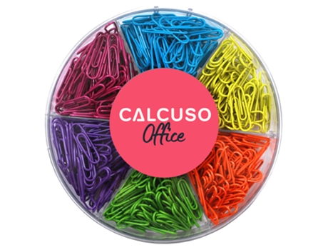 Clips De Escritório Clips Coloridos E Resistentes Para Material Escolar/escritório, 480 Peças, 6 Cores Com 80 Peças Cada Calcuso