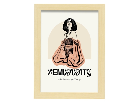 Póster Artemante NACNIC Pop. Ilustrações artísticas modernas da feminilidade para decoração de interiores.